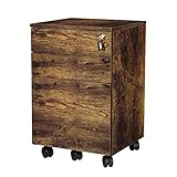 TOPSKY 3 Drawers Wood Mobile...
