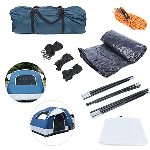 ZAWAYINE Universal SUV Camping Tent, 4 Person Camping Tent, Canopy Car Shelter Tent, Waterproof Outdoor Camping Canopy, for Van RV Jeep Outdoor Car Camping etc