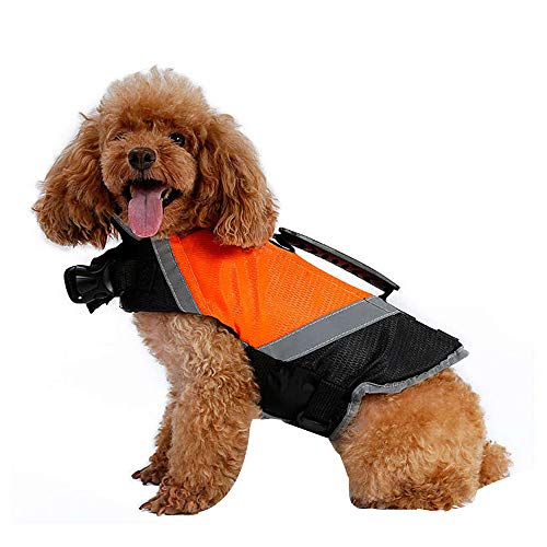 Doglemi Impermeabile giubbotto salvagente per cani Cucciolo regolabile