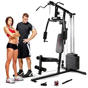 Marcy Club MKM-1101 Home Multi Gym 54 kg Stack – Black, One Size