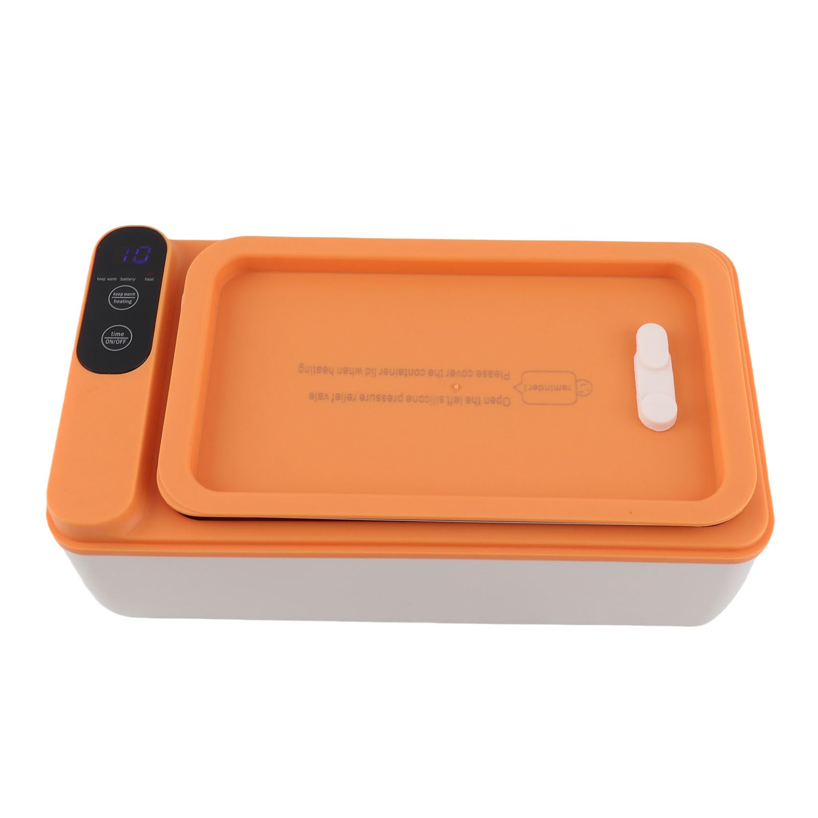 Yosoo Health Gear Lunch Box Elettrico, Lunch Box Riscaldato in Acciaio Inossidabile 316 Scaldavivande Portatile Senza Fili da 1 Litro con Riscaldamento Concentrato 3D Doppia Guarnizione per Lavoro
