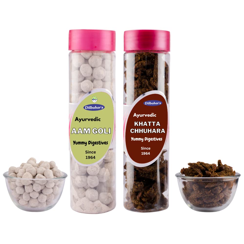 Product Title: DILBAHAR'S Aam Goli 210-Khatta Chhuhara-160 Gm|Aam Pachak Meethi Goli|Digestive Goli Pachak|Mukhwas Mouth Freshener|Khatta Chhuhara Goli|Churan Digestive|After-Meal Treat,Mango