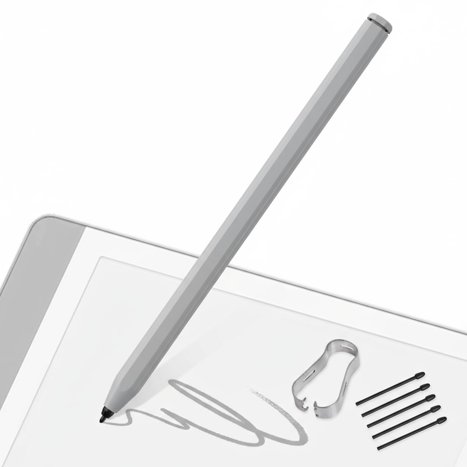 Rysik Kompatybilne z Remarkable 2 Pen, Stylus EMR z Gumką, Odrzucenie Dłoni i Wrażliwy na Pochylenie, Poziom Nacisku 4096, Pióro Cyfrowe do Remarkable 2/1/Kindle Scribe
