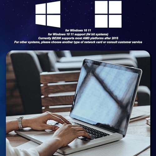 Carte WiFi 7 8774Mbps et Bluetooth 5.4 pour PC haut débit Windows 11