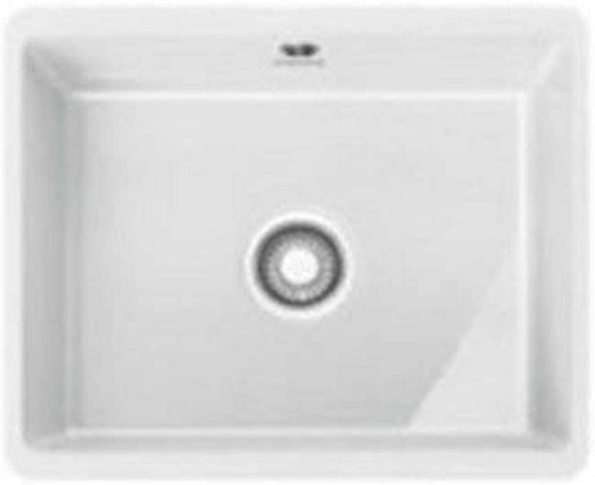Franke Kubus KBK 110-50 - kitchen sinks (Top-mount, Rectangular, Ceramic, White, Rectangular, 505 x 385 mm)