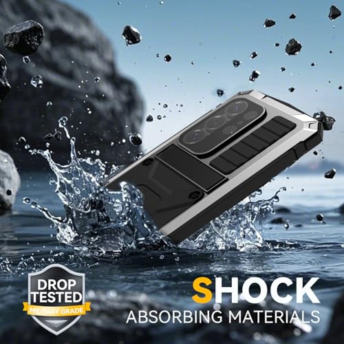 Coque métal Samsung S26 Ultra argentée armure intégrale premium - 2