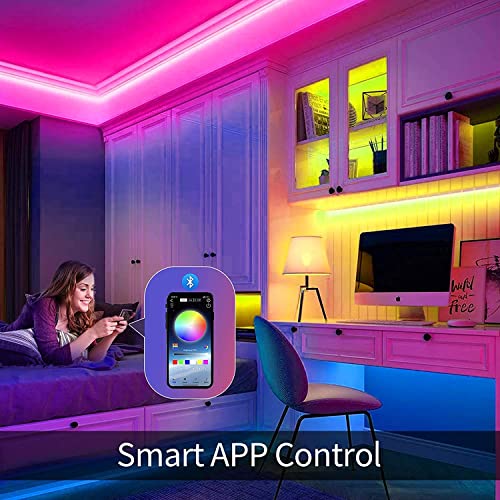 Loguide Led Rope Lights 33Ft 100Led App Smart Bluetooth Color Changing Indoor Lights Usb Multicolor Twinkle Tube Fairy Lights For Indoor Bedroom Christmas Wedding Party Waterproof Outdoor Decorations #TOP2