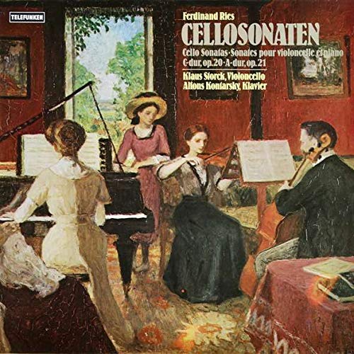 Ferdinand Ries / Cellosonaten / Grande Sonate C-dur fÃ¼r Klavier und Violoncello, op. 20 / Grande Sonate A-dur fÃ¼r Klavier und Violoncello, op. 21. Klaus Storck, Violoncello, Alfons Kontarsky, Piano