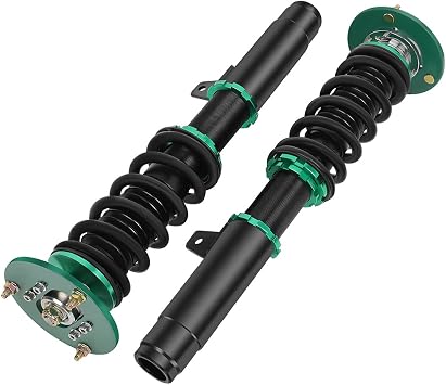 Coilovers Suspension Kit Fit for BMW for 320i 2001-2005, for 323i 1998-2000, for 325Ci 2001-2005, for 325i 2001-2005 Coilovers Struts, Height Adjustable Lowering Kit, Green