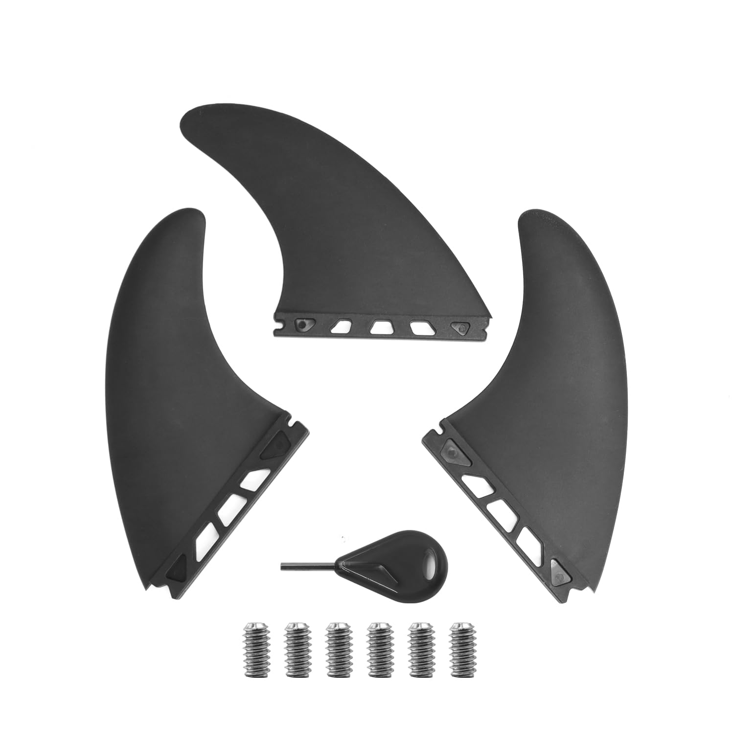 Amazon.com : Surfboard Fin Set of 3 with 1 No-Tool Fin Screw