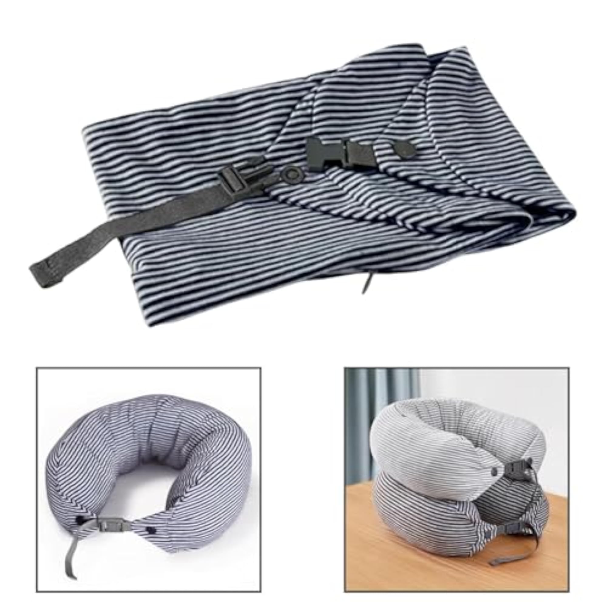 Stuffable Travel Pillow Cover Fillable with Clothing