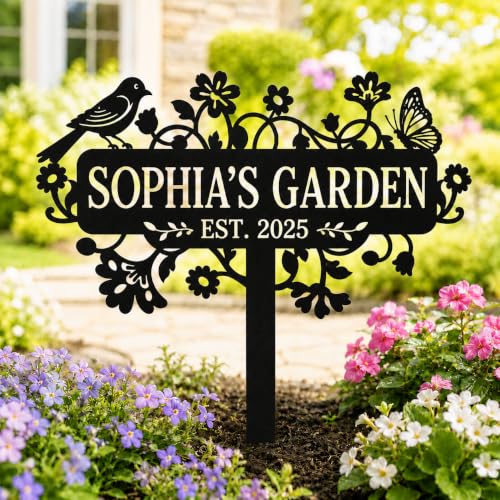 Personalized Metal Garden Sign