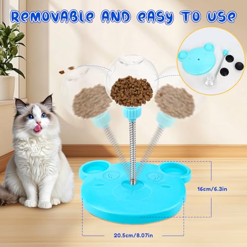 Vibbang Wackelndes Hunde Leckerli Spielzeugs, Futterball für Hunde, Intelligenzspielzeug Leckerli Ball für Hund, Hundespielzeug Intelligenz Ball, Slow Feeder Snackball Puzze Hundespielzeug