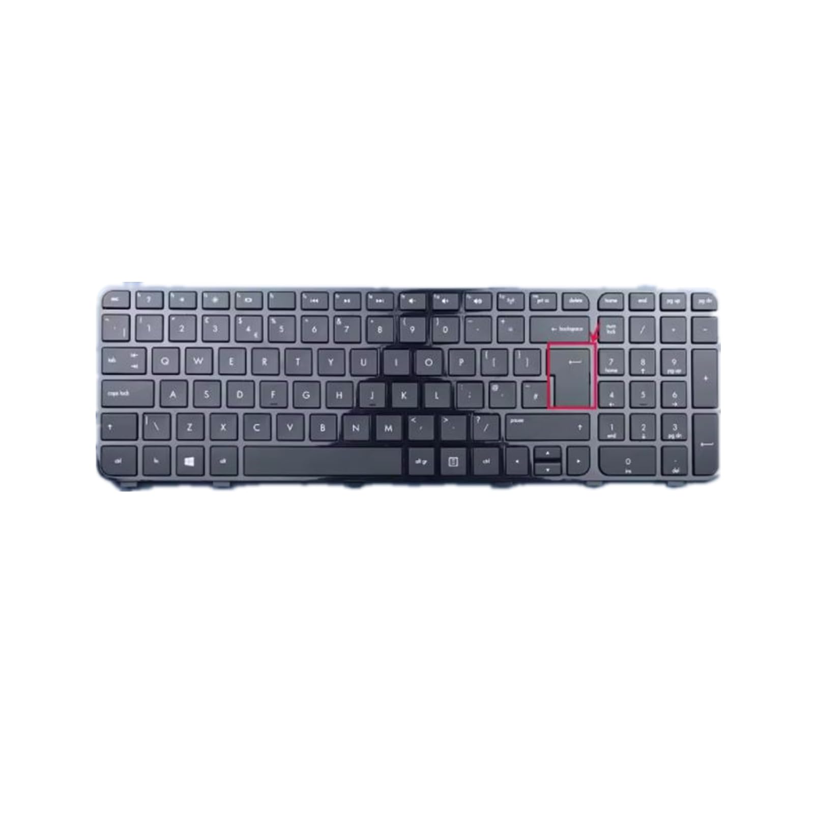 Teclado de laptop para HP Envy dv4-5300 con conector flex de precisión y teclas negras UK 2
