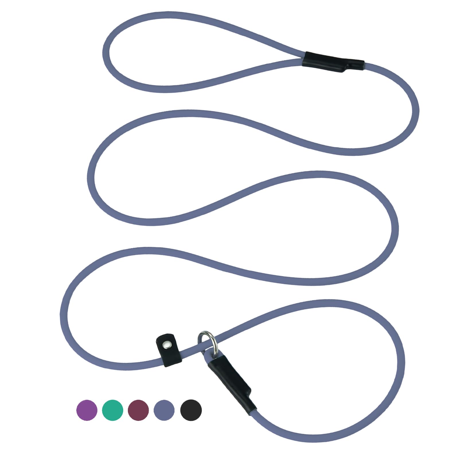 Slip Leads for Dogs - Slip Leash Dog Training Leash, Waterproof, Long-Lasting, 6ft * 1/4'' (Blue, S-M, L)