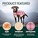 Kuoser Warm Dog Coat, Waterproof Dog Coats for X-Small Dogs, Adjustable Durable Doggie Winter Jacket Reversible Cozy Puppy Cold Weather Apparel from Small to Large Breed, Pink XS