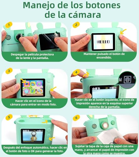 Miniatura 3 de Orgsta Camara De Fotos Infantil Instantaneas Máquina Fotográfica Instanea