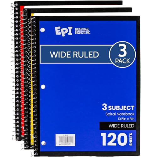 Cahier à spirale 3 sujets grand format 120 feuilles lignées - 2