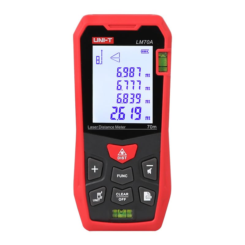 UNI-T Telémetro láser LM50A LM70A LM100A LM120A Medidor de distancia láser Digital Range Finder Cinta métrica LM40T LM60T Cinta métrica láser