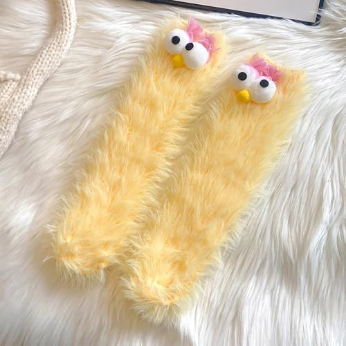 Image of TFTSR Crazy Funny Fuzzy Silly Socks for Kids Women,Girls Fluffy Slipper Novelty Fun Socks,Boy Men Cute Cozy Soft Animal Socks