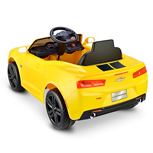 Kid Motorz 902 6V Racing Camaro Rs One Seater Ride On Toy, 45.27" x 21.49", Yellow - Thumbnail 2
