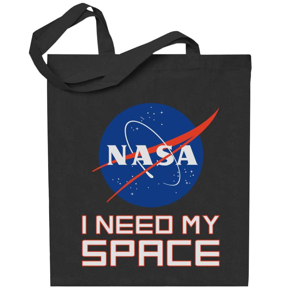 Nasa Black I Need My Space Totebag
