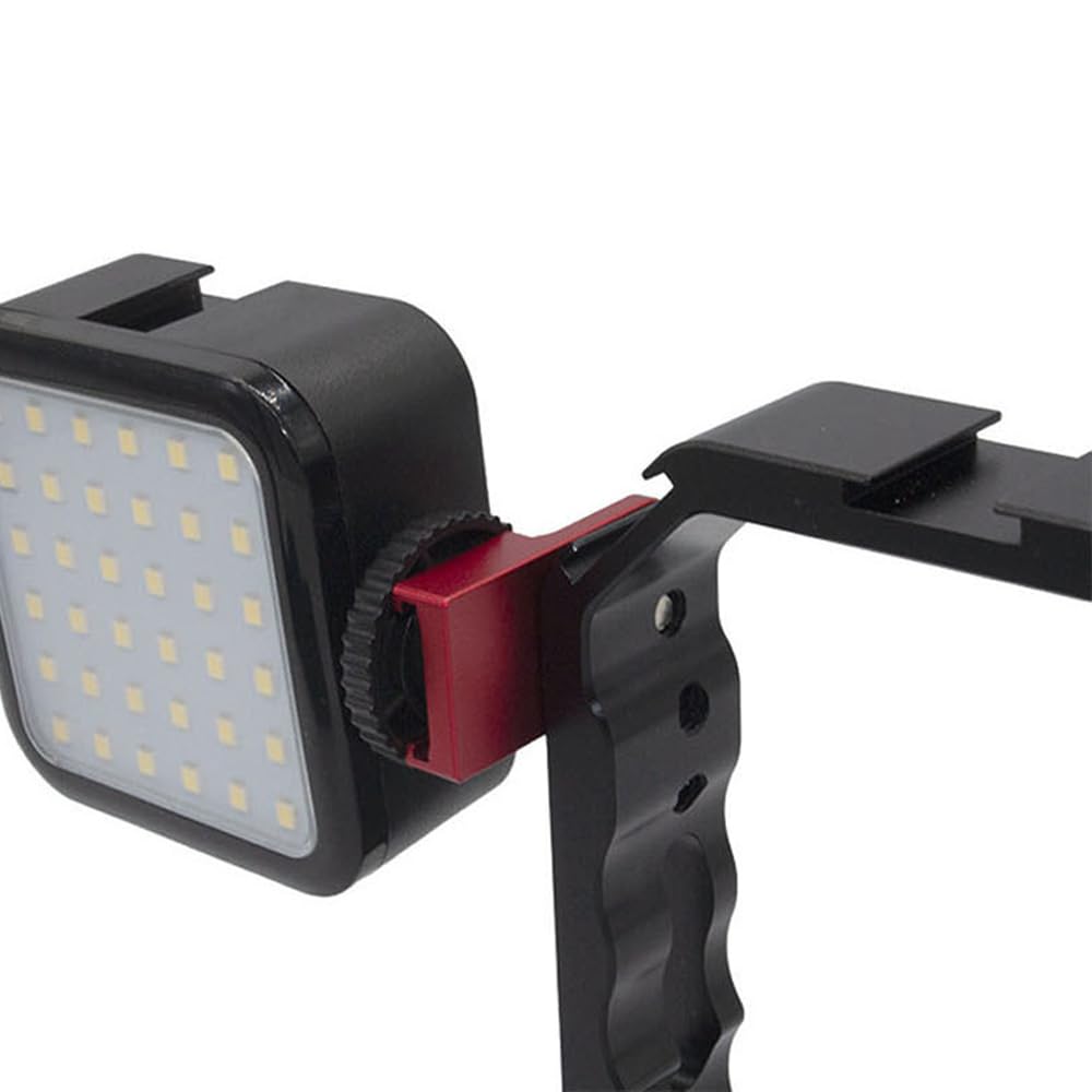 Camera Cold Shoe Mount Hot Shoe Mount Adapter z gwintem 1/4 cala Metalowy uchwyt przedłużający Cold Shoe Mount Adapter do lamp wypełniających Uchwyt lampy błyskowej 2 szt.