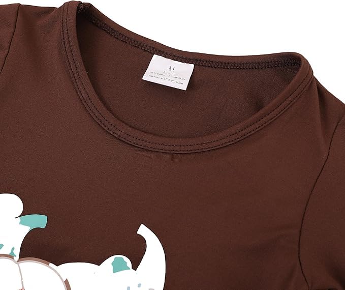 Image of Thanksgiving Toddler Girls T-Shirts Turkey Long Sleeve Shirts Kids T Shirts Cotton Girls Summer Tops 3-8Y