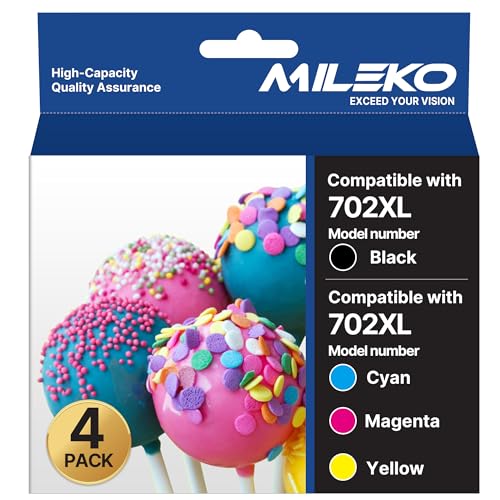 Encre 702XL Epson WF-3720 pour télétravail et rapports administratifs - Pack 4 couleurs BCMY
