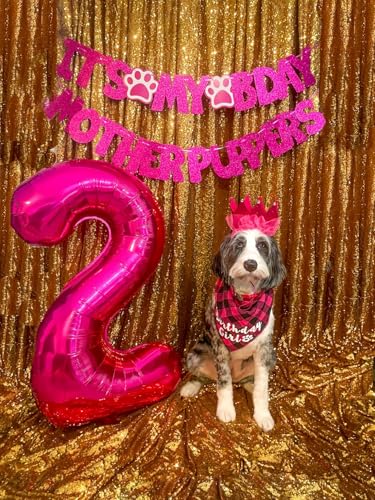 Image of 2 Balloon Numbers Birthday Decorations, 40In Rose Purple Balloons for Party | Eye-catching Appearance, Perfect Decorative Centerpieces, Convenient Self-sealing Structure, Widely for Various Occasions