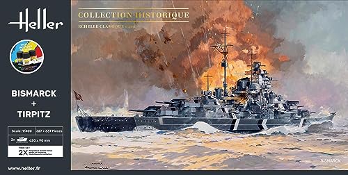 Heller Bismarck Tirpitz 1/400 kit complet pour éviter les oublis de colle - 3