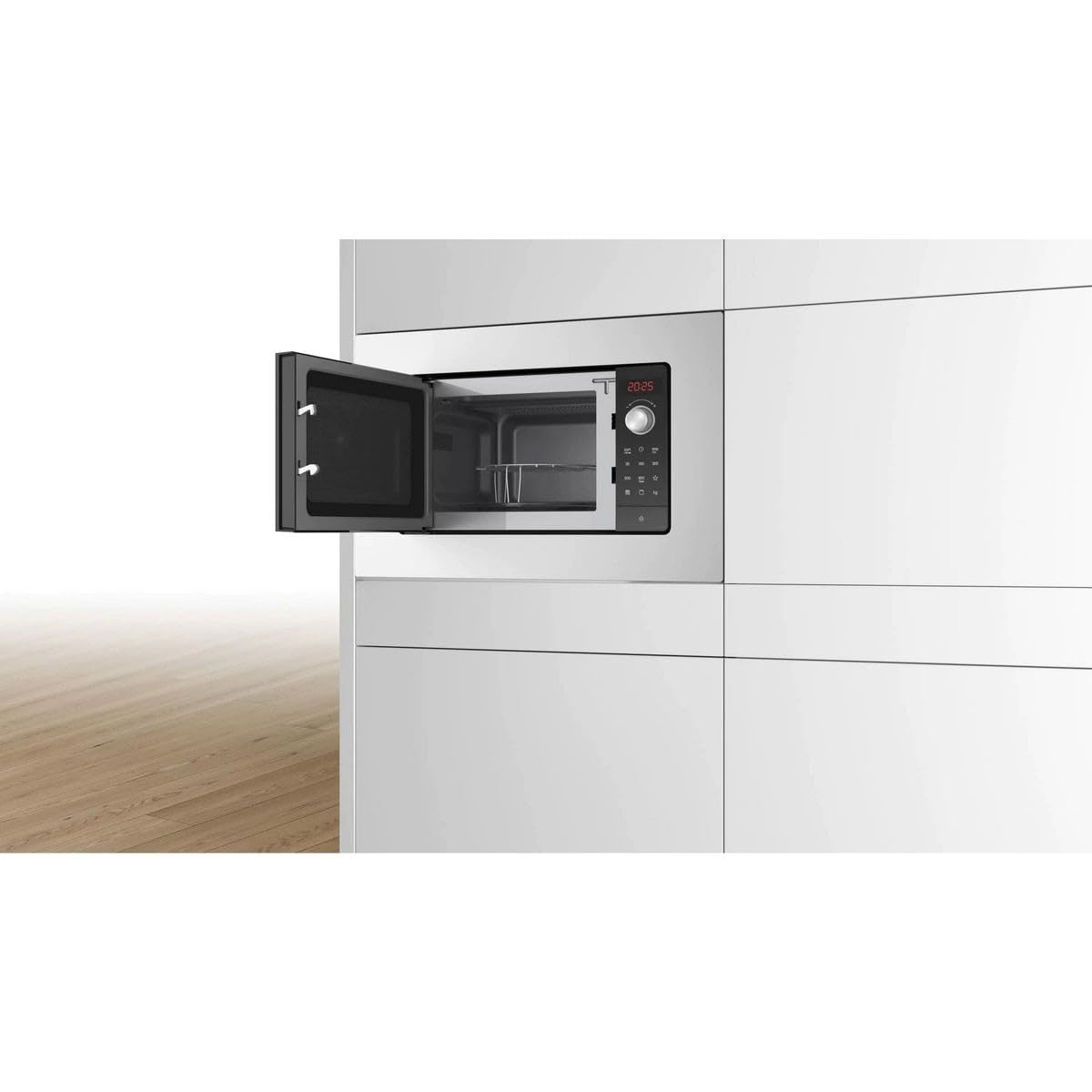 Bosch Elettrodomestici BEL623MS3 Série 2, Micro-ondes encastrables, 60 x 38 cm, acier inoxydable