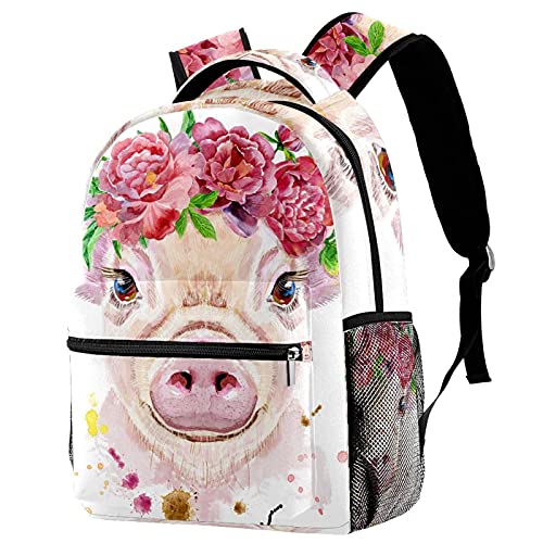 Sac à dos voyage avec porte-bouteille idéal pour le campus des filles et garçons