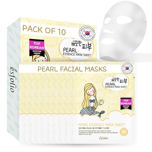esfolio Pure Skin Mask Box – Pearl Essence Sheet Mask Set
