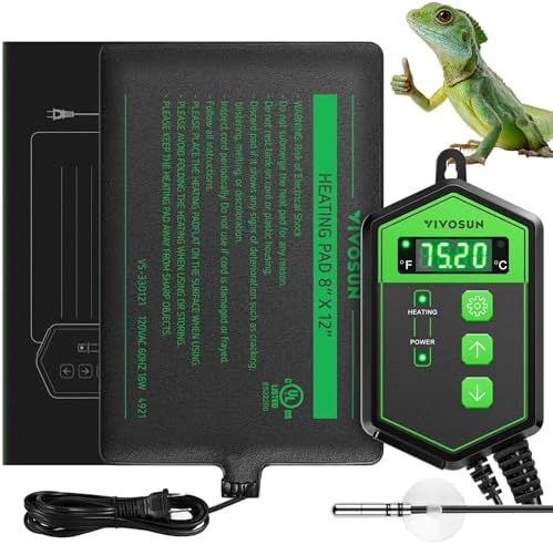 vivosun heat mat and digital thermostat combo – What You Need to Know 5 VIVOSUN Reptile Heating Pad 8x12 Inch with Thermostat Combo Under Tank Terrarium Heating Mat for Turtles, Lizards, Frogs, and Other Reptiles