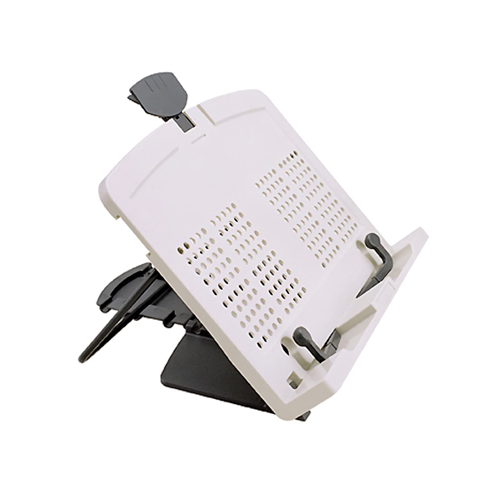 Soporte de libro portátil con agujeros de ventilación para tableta