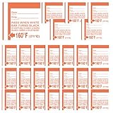 Relaxweex 48 Count Dishwasher Temperature Test Strips 160°f Heat Test Labels for Commercial Home Dishwashers Waterproof Adhesive Stickers