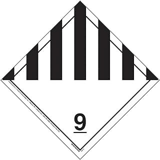 Class 9 Miscellaneous Placard 10-pk. - 10.75" x 10.75" Permanent Self Adhesive Vinyl - J. J. Keller - Complies with Complies with Transport Canada Hazmat Placard Requirements