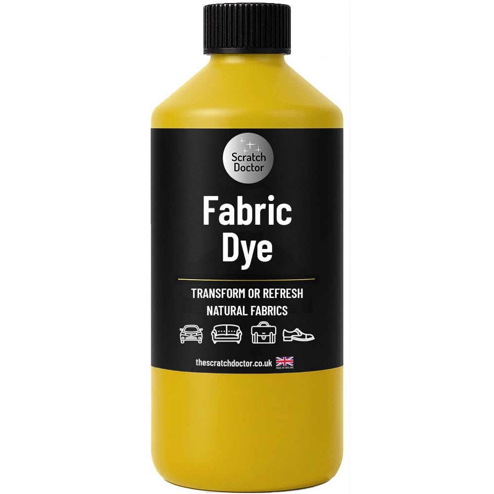 Yellow Fabric Dye | Permanent Fabric Paint for Upholstery, Furniture, Sofas, Clothes, Canvas