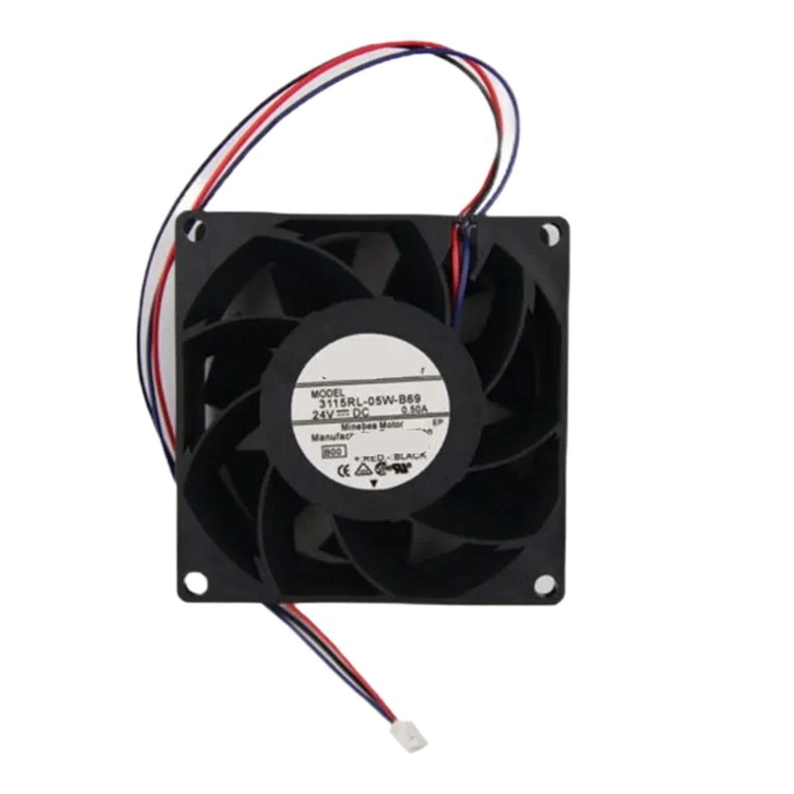 YMUGUEGH 3115RL-05W-B69 24V 0.50A 80 * 80 * 38mm Cooling fan 3pin