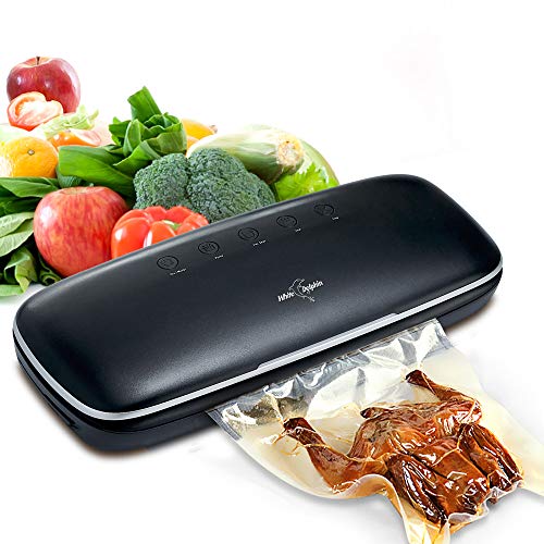 Preisvergleich Produktbild White Dolphin Vakuumierer Vakuumiergerät Automatische Lebensmittel Versiegelung Lebensmittel Bleiben Frisch mit 10 Vakuumbeutel für die Konservierung von Lebensmitteln