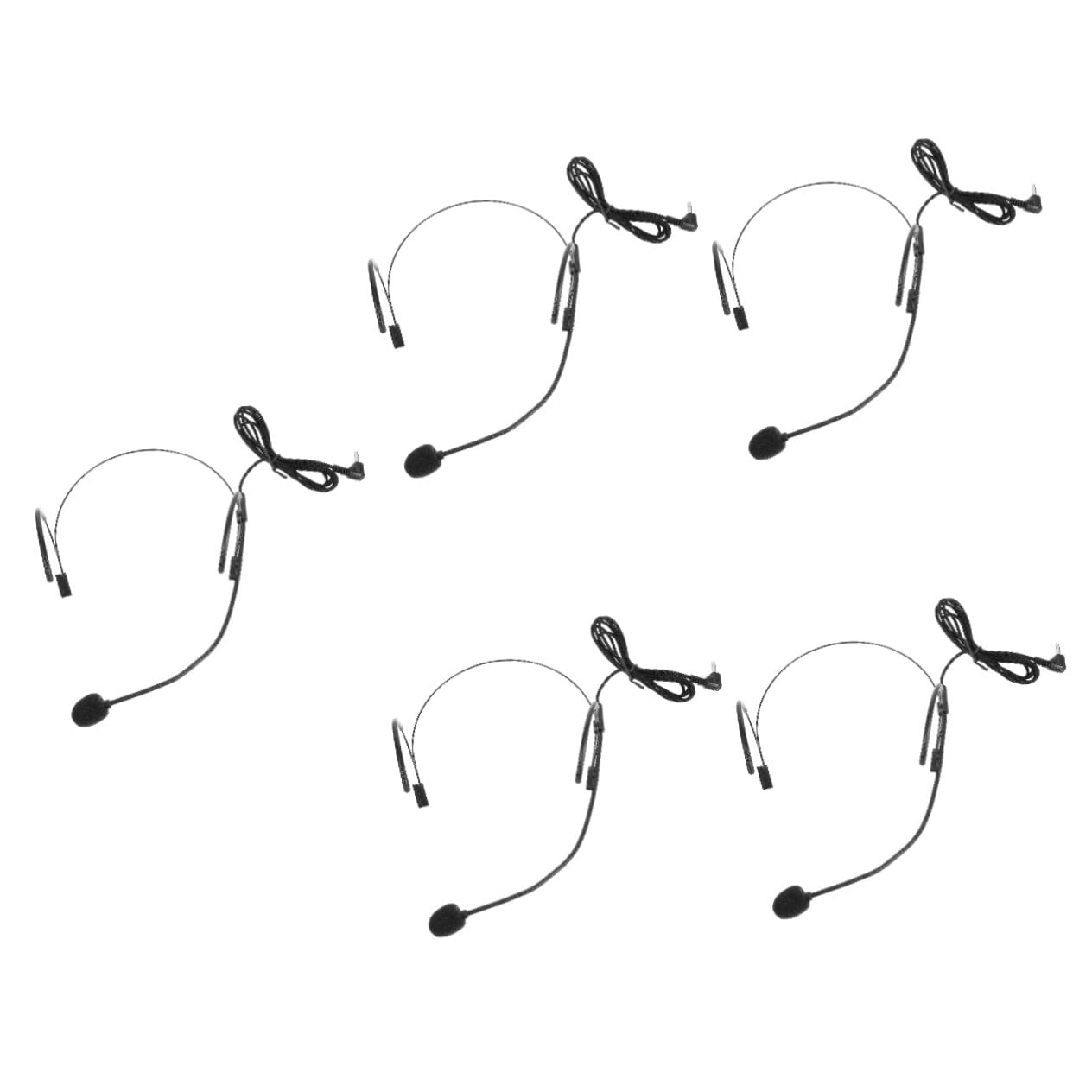 Alasum 5piezas Micrófono De Diadema Portátil para Profesores Auricular Jack para y Presentaciones Diseño Ergonómico y Cómodo