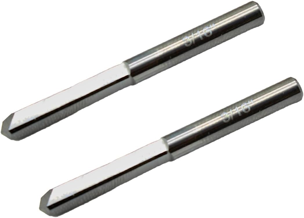 TEMO 3/16 Inch Solid Carbide Broken Taps Drill Extractor, Damaged Taps and Bolts Extractor, Easy Out Stripped Bolt Remover