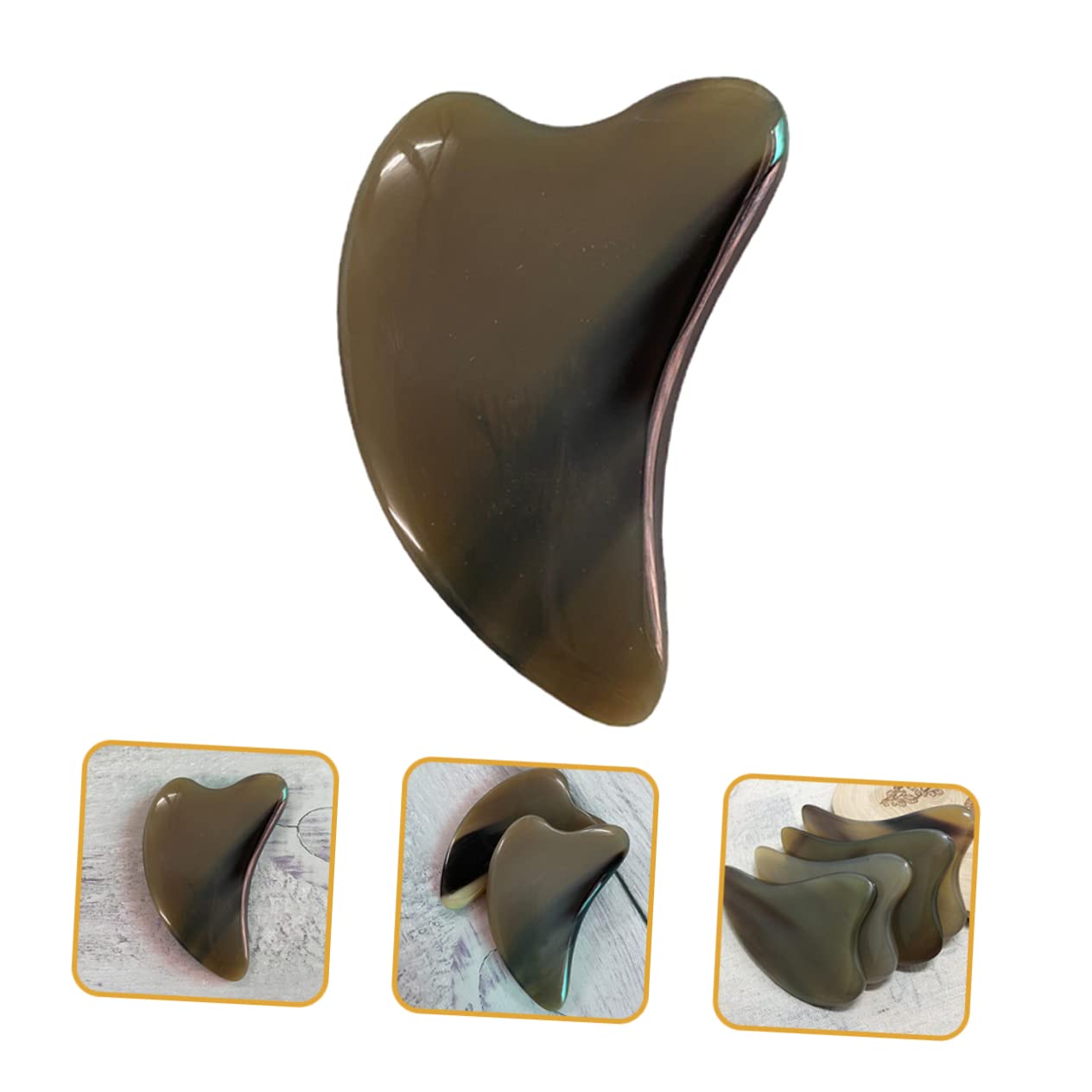 FRCOLOR 4 Herramientas De Masaje Raspadoras Guasha Para Belleza Hogar Viajes Tabla Gua Sha
