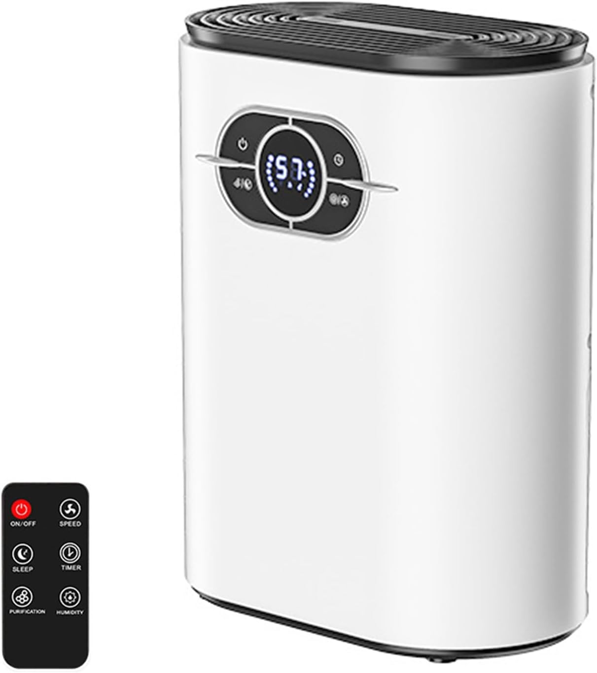Portable 40 Oz Dehumidifier for Bedroom & Bathroom | Auto-Restart & Sleep Mode | Ideal for Home, Basement, RV | Quiet Moisture Removal Solution