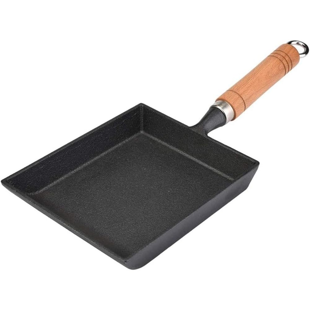 Vjsujehgy Omelet Pan. WIND Square Cast Iron, Non-Stick Design Easy to Clean for Eggs& Pancakes