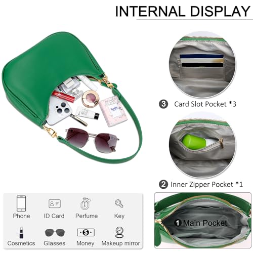 Image of KKXIU Shoulder Bag for Women Cute Hobo Purses and Handbags Retro Clutch Underarm Purse | Cute