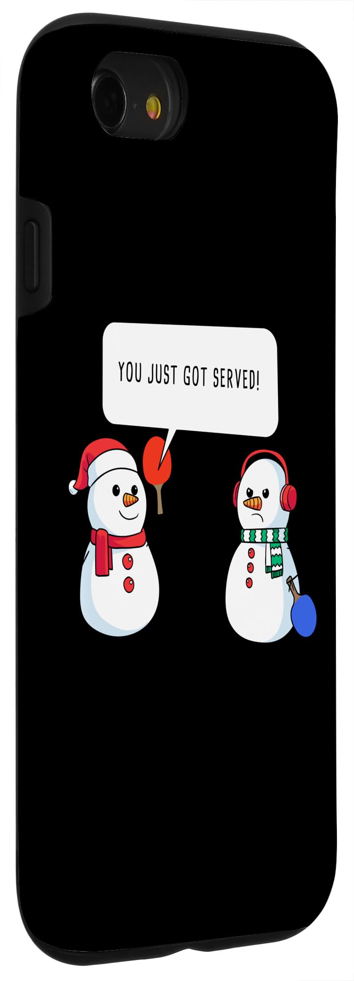 iPhone SE (2020) / 7 / 8 Ping Pong Funny Christmas Snowman - You Just Got Served Case - Image 3
