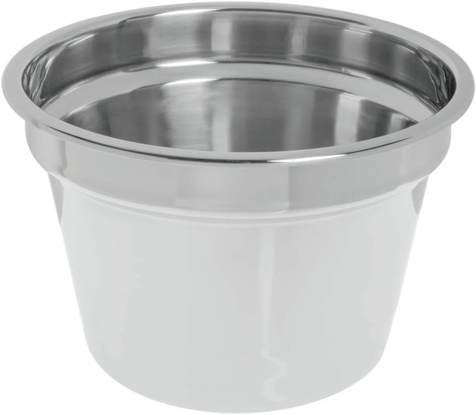 Miramar Polished S/S Decorative Soup Inset w/ Non-Embossed Rim, 10 Qt