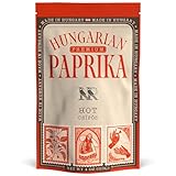Premium HOT Hungarian Paprika Powder (4 oz) - Non-GMO - Vibrant Deep Red Color - Protected Designation of Origin (PDO): Szeged Region, Hungary - Authentic Seasoning Spice in Resealable Bag by MEROPS